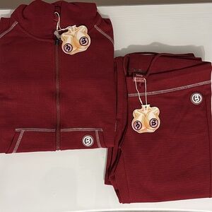 ***SOLD OUT*** Body By Raven Tracy Maroon Waffle Knit Set